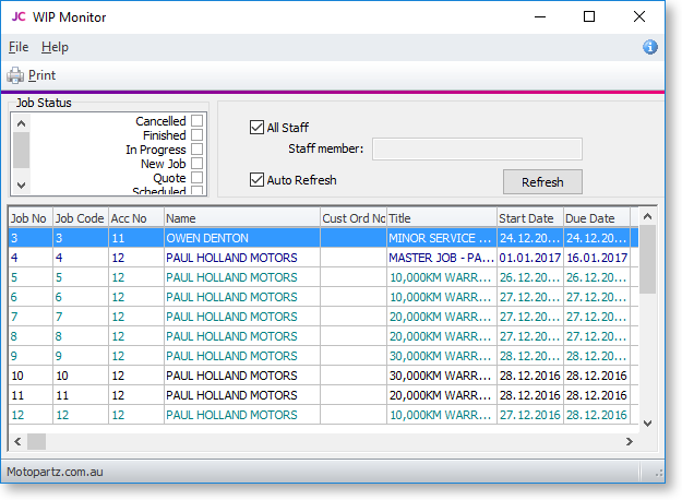 Exo Job Costing Help Work In Progress Report